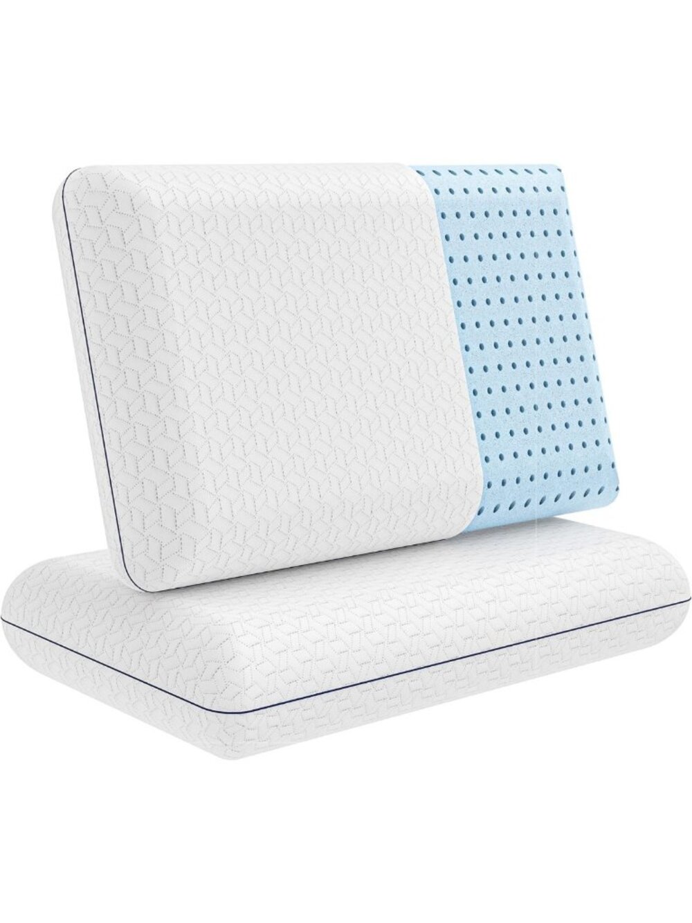 King Size Firm Memory Foam Pillows - 2-Pack for Ultimate Comfort & Support
